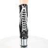 Pleaser - ADORE1020 Bottes de plateforme, Pole dance chaussures - Chaussures de pole dance - Noir/Couleur argent Product image